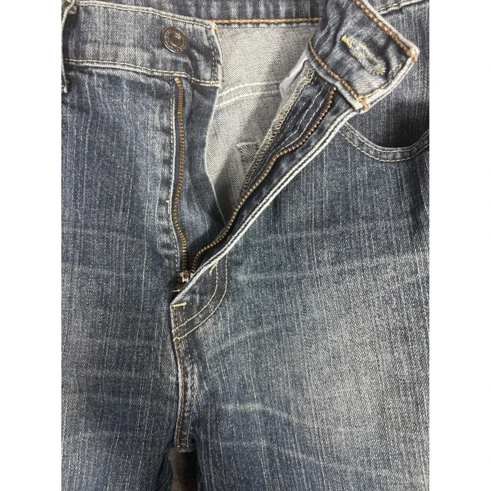 Levis 505 Regular Taper Jeans Mens 33x32 Blue Denim Stretch Pants 00505-0277